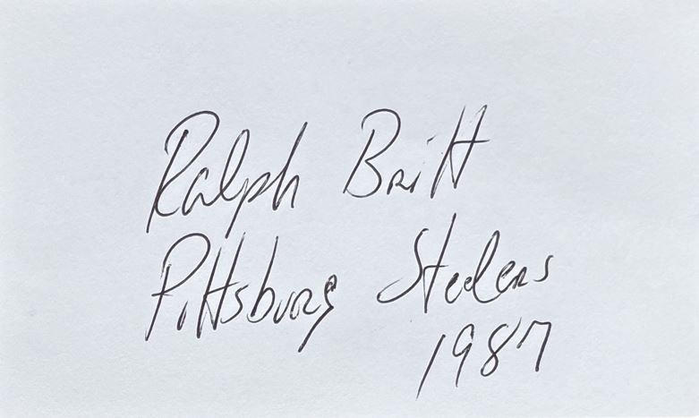 Ralph Britt - Pittsburgh Steelers
