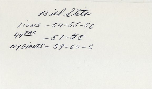 Bill Stits - Detroit Lions