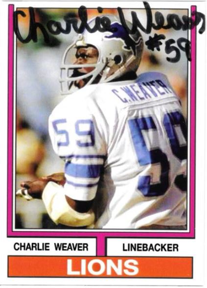 Charlie Weaver - Detroit Lions