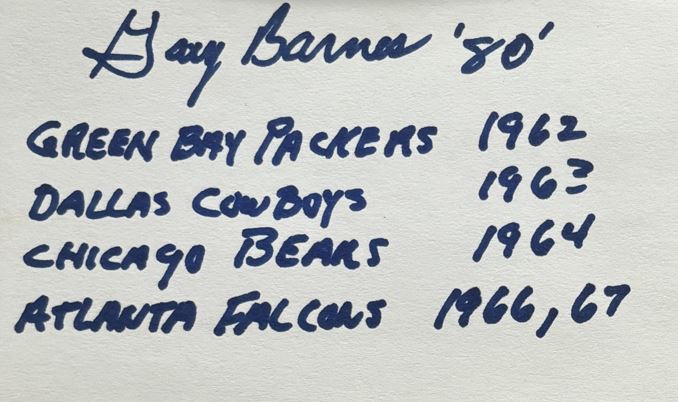 Gary Barnes - Green Bay Packers