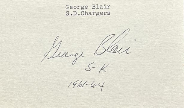 George Blair - San Diego Chargers