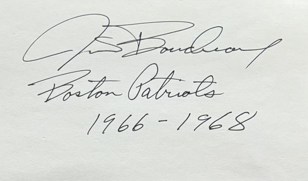 Jim Boudreaux - Boston Patriots