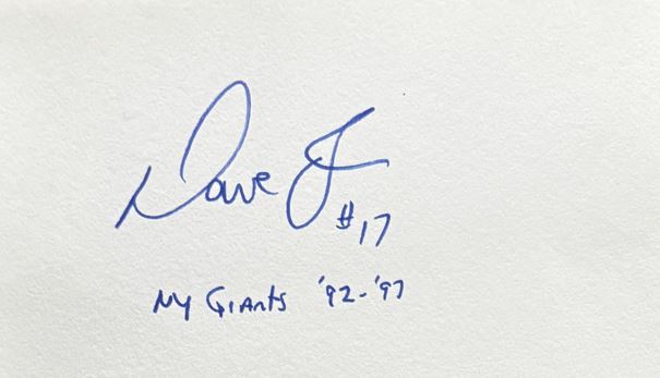 Dave Brown - New York Giants