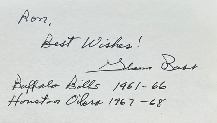 Glenn Bass - Buffalo Bills