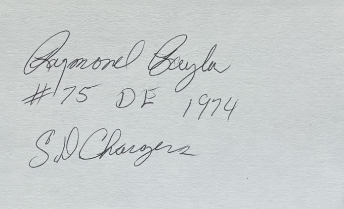 Raymond Baylor - San Diego Chargers