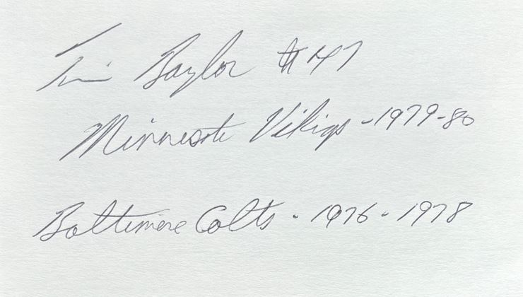 Tim Baylor - Baltimore Colts