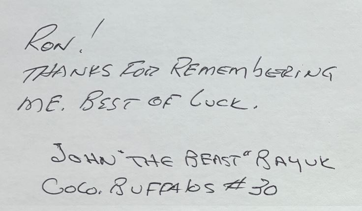 John Bayuk - Colorado Buffaloes