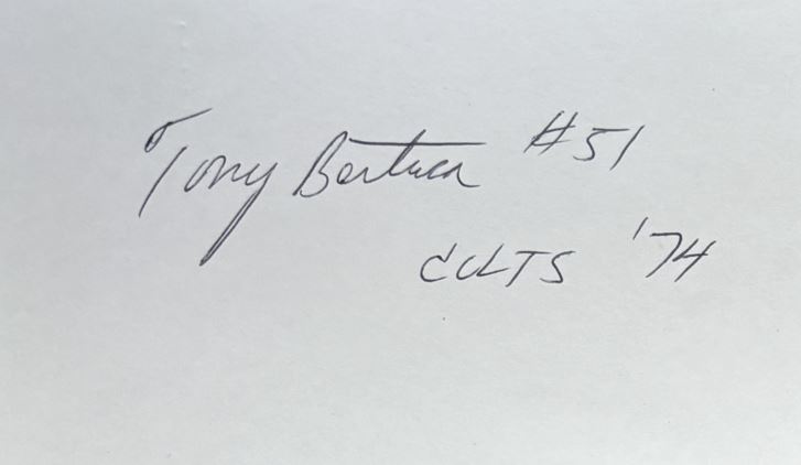 Tony Bertuca - Baltimore Colts