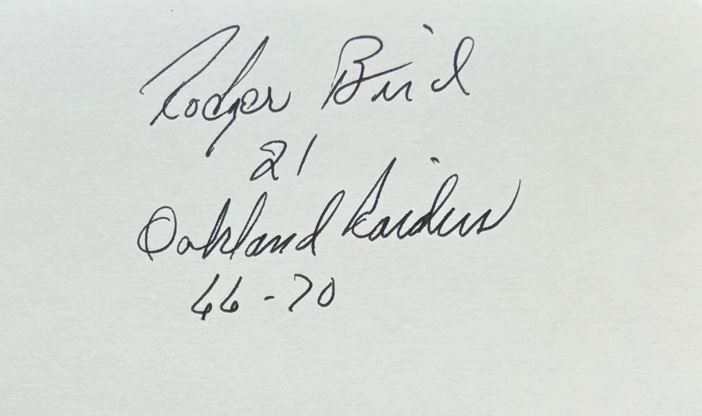 Roger Bird - Oakland Raiders