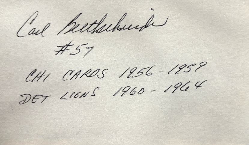 Carl Brettschneider - Chicago Cardinals