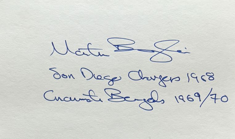 Marty Baccaglio - San Diego Chargers
