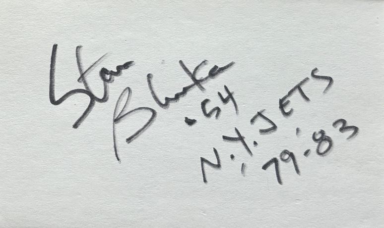 Stan Blinka - New York Jets