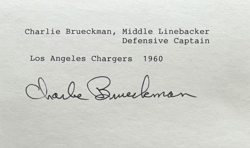 Charlie Brueckman - Washington Redskins
