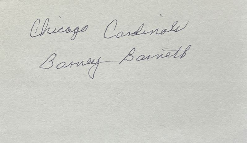 Barney Barnett - Chicago Cardinals