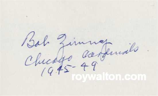 Bob Zimny - Chicago Cardinals