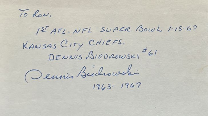 Dennis Biodrowski - Kansas City Chiefs