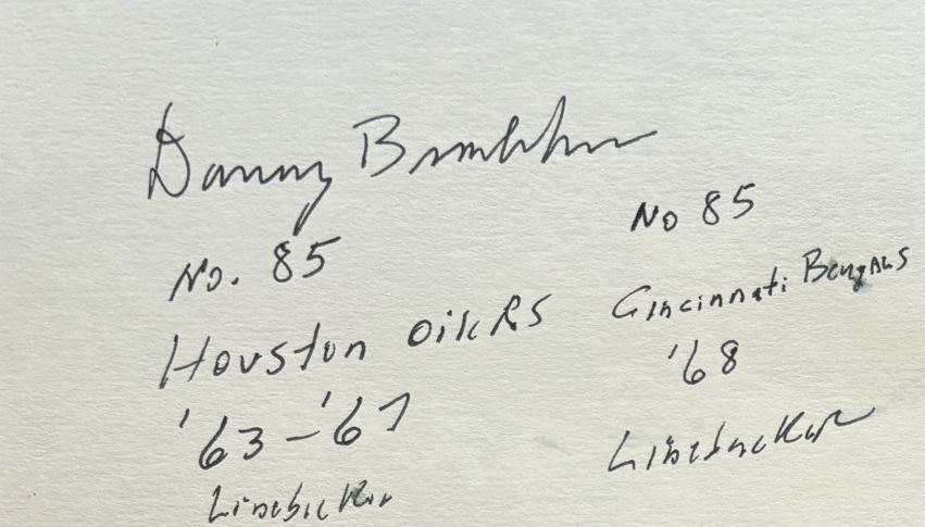 Danny Brabham - Houston Oilers