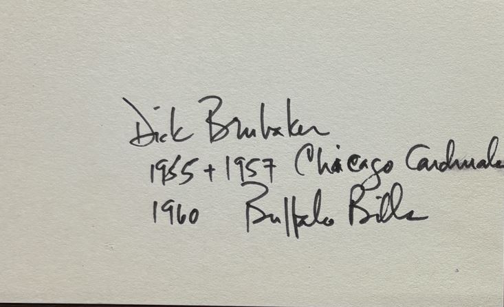 Dick Brubacker - Chicago Cardinals