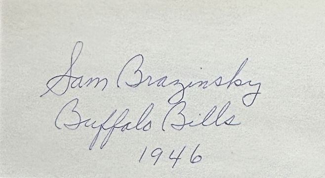 Sam Brazinsky - Buffalo Bills