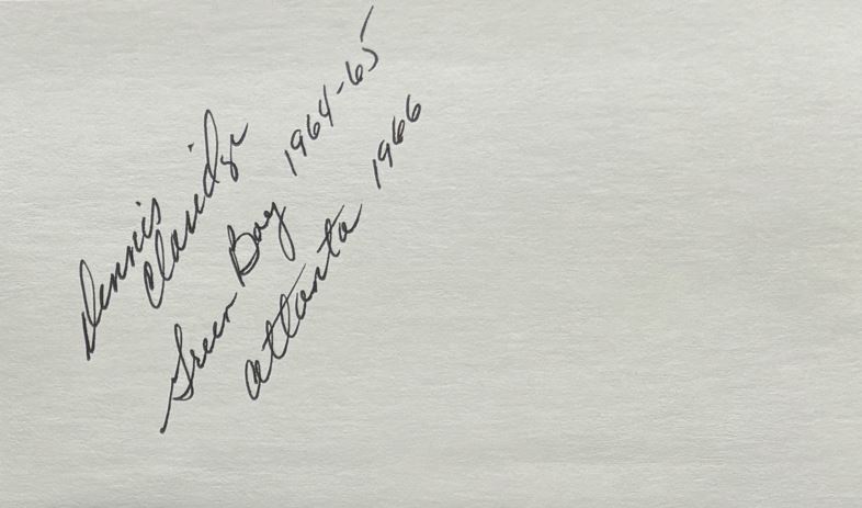 Dennis Claridge - Green Bay Packers