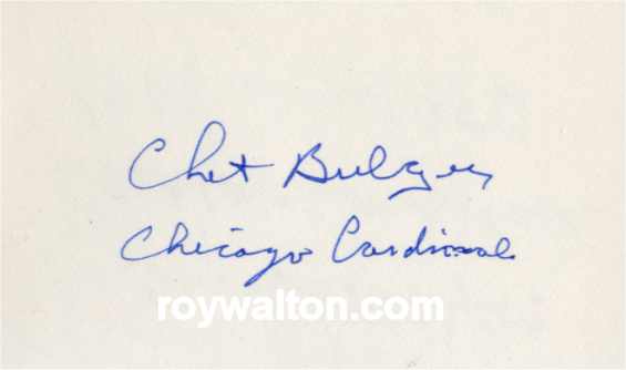 Chet Bulger - Chicago Cardinals