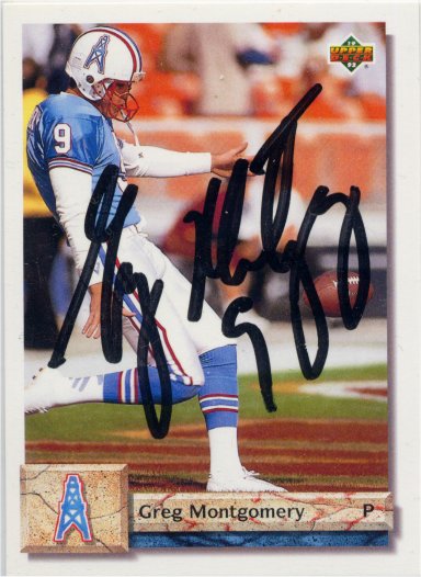 Greg Montgomery - Houston Oilers