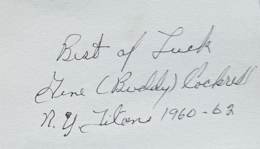 Gene Cockrell - New York Titans