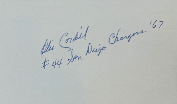 Ollie Cordill - San Diego Chargers