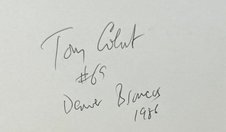 Tony Colorito - Denver Broncos