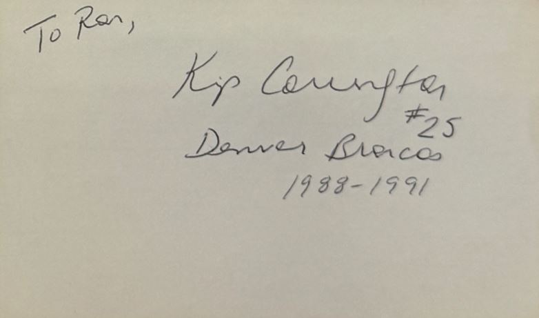 Kip Corrington - Denver Broncos