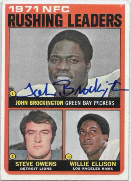 John Brockington - 1971 NFC Rushing Leaders