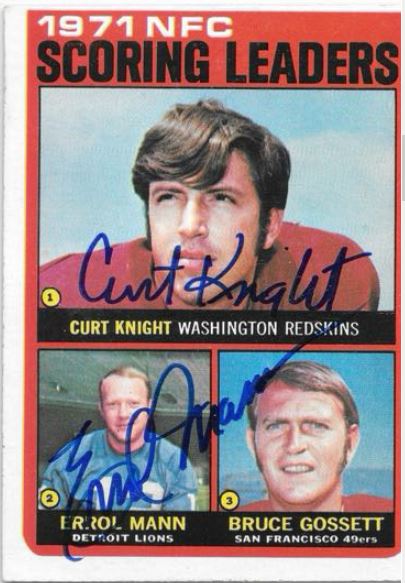 Curt Knight / Erol Mann - 1971 NFC Scoring Leaders