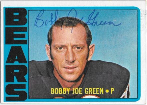 Bobby~Joe Green - Chicago Bears