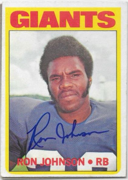 Ron Johnson - New York Giants