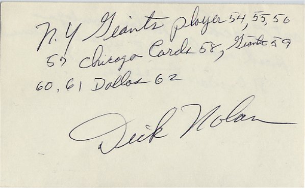 Dick Nolan - New York Giants