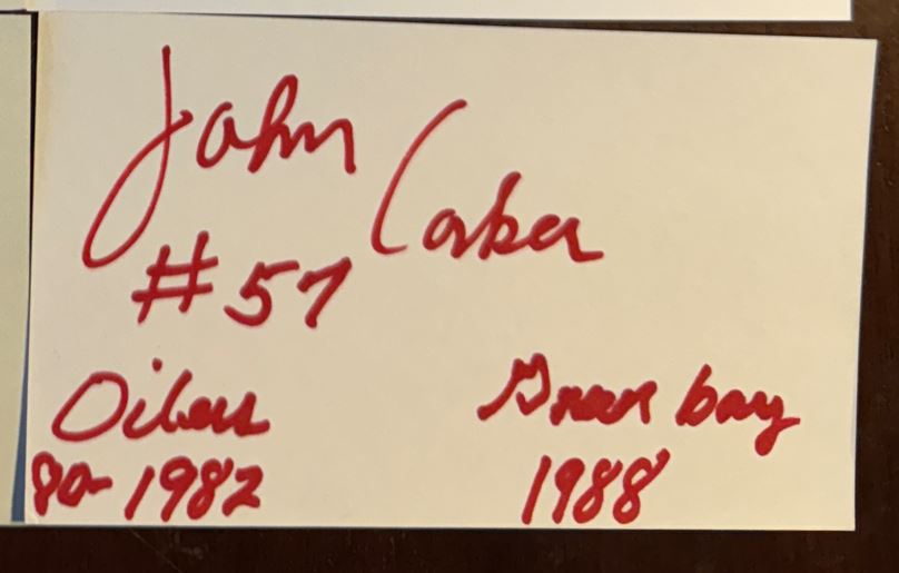 John Corker - Houston Oilers