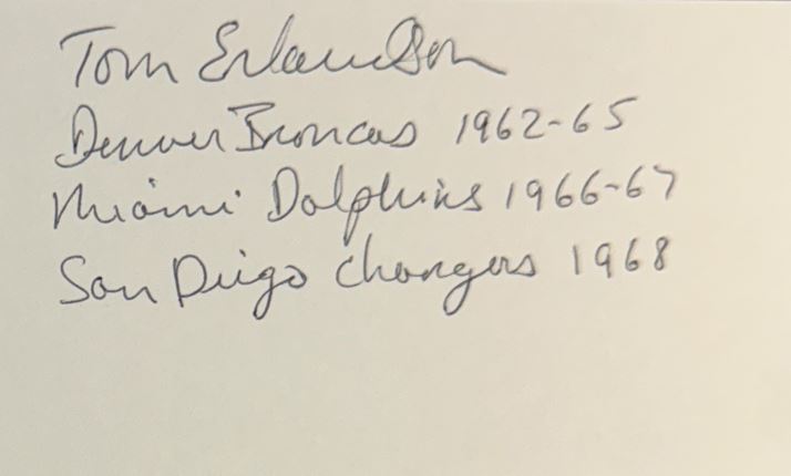 Tom Erlandson - Denver Broncos