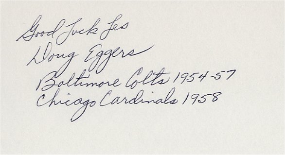 Doug Eggers - Baltimore Colts