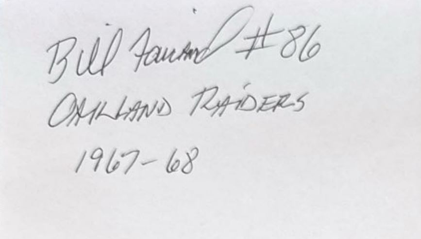 Bill Fairband - Oakland Raiders