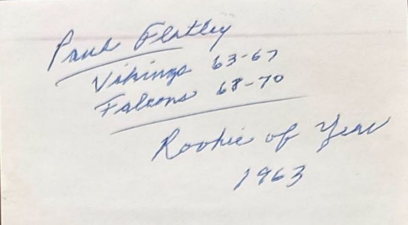 Paul Flatley - Minnesota Vikings