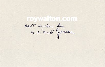 Dub Jones - Brooklyn Dodgers