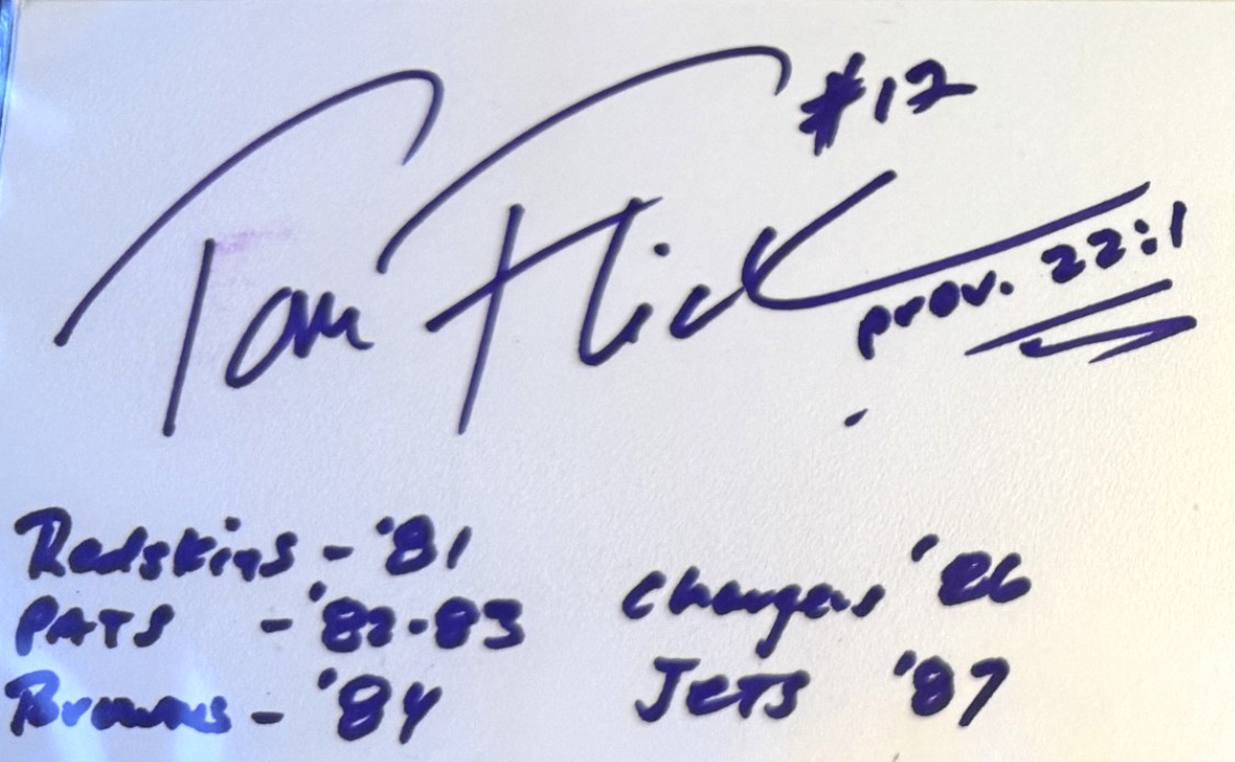 Tom Flick - Washington Redskins