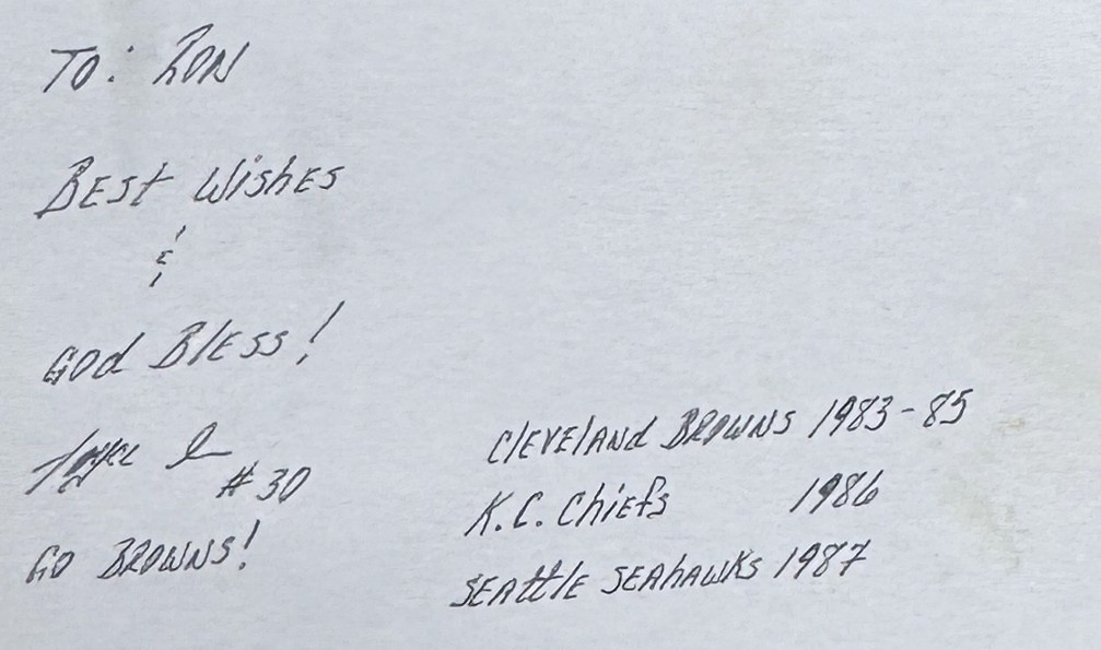 Boyce Green - Cleveland Browns