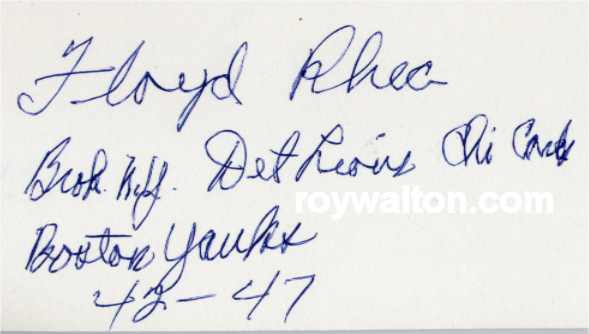 Floyd Rhea - Chicago Cardinals