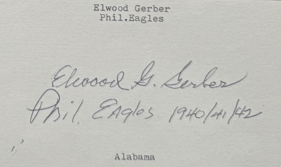 Woody Gerber - Philadelphia Eagles