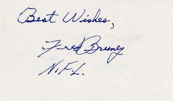 Fred Bruney - San Francisco 49ers