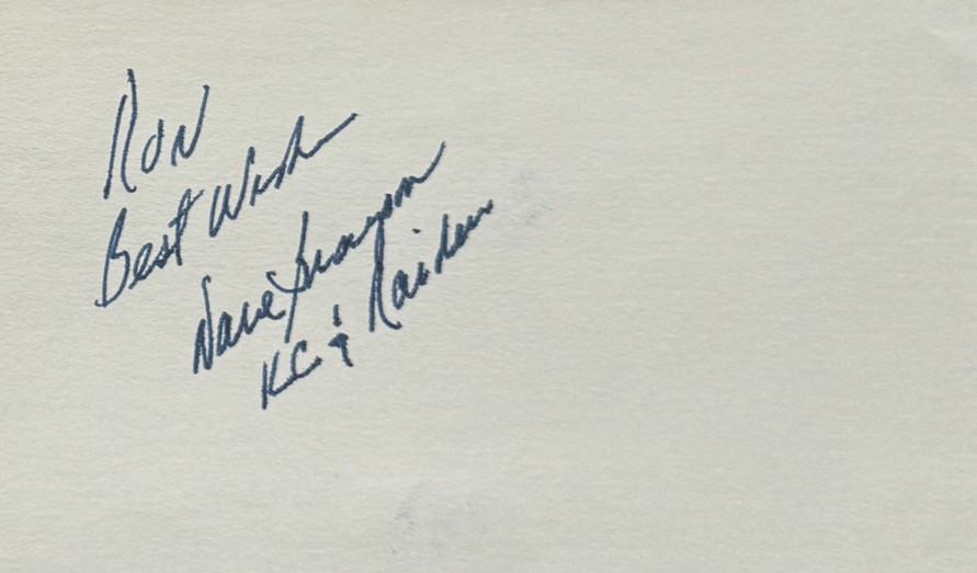 Dave Grayson - Dallas Texans