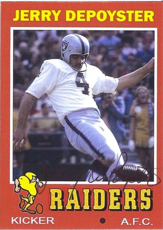 Jerry DePoyster - Oakland Raiders
