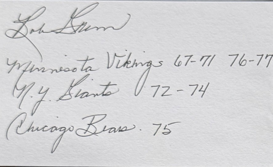 Bob Grim - Minnesota Vikings