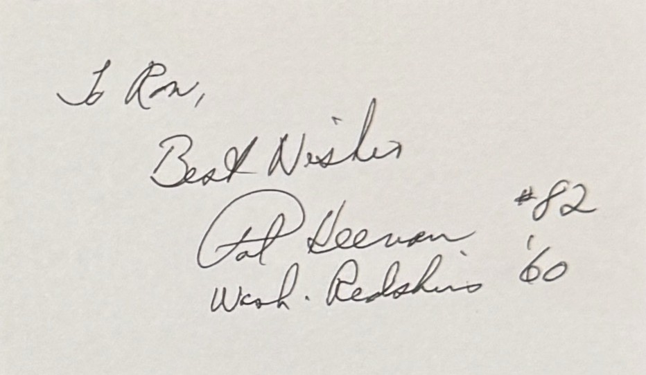 Pat Heenan - Washington Redskins